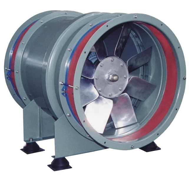DTF Axial Fan w Flexible Connection