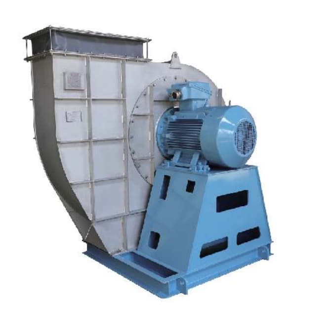 Ventilador centr&iacute;fugo industrial de una central nuclear